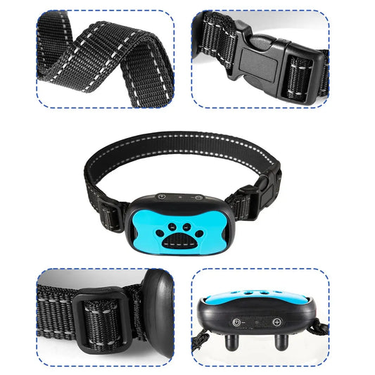 Collier anti-aboiement recharge USB pour chien