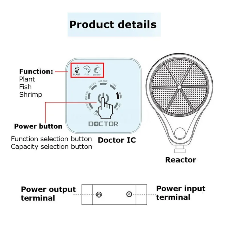 Suppresseur d'algues pour aquarium / version Bluetooth Prise AU