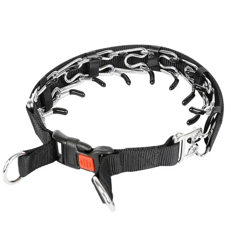 Collier de dressage pour chien, avec boucle à dégagement rapide et housse en Nylon