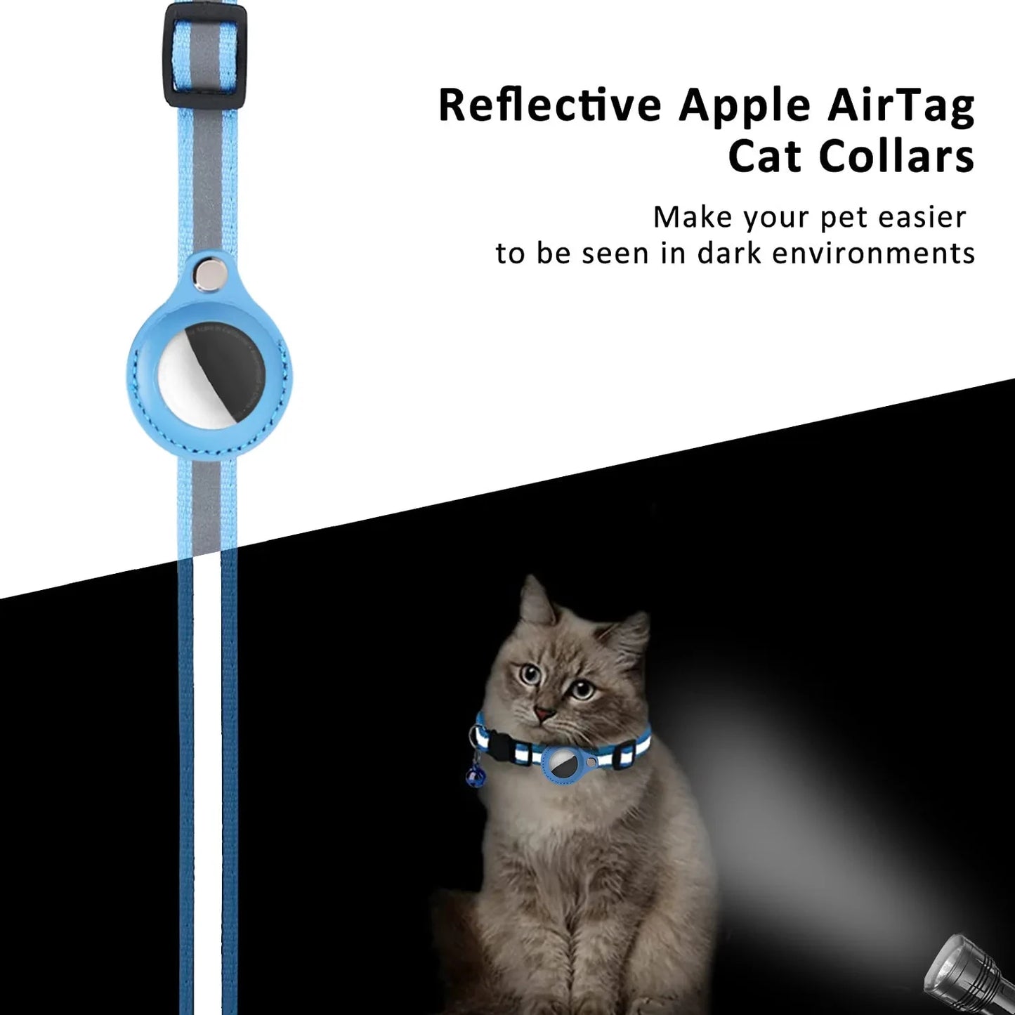 Collier avec étui Air Tag pour chat