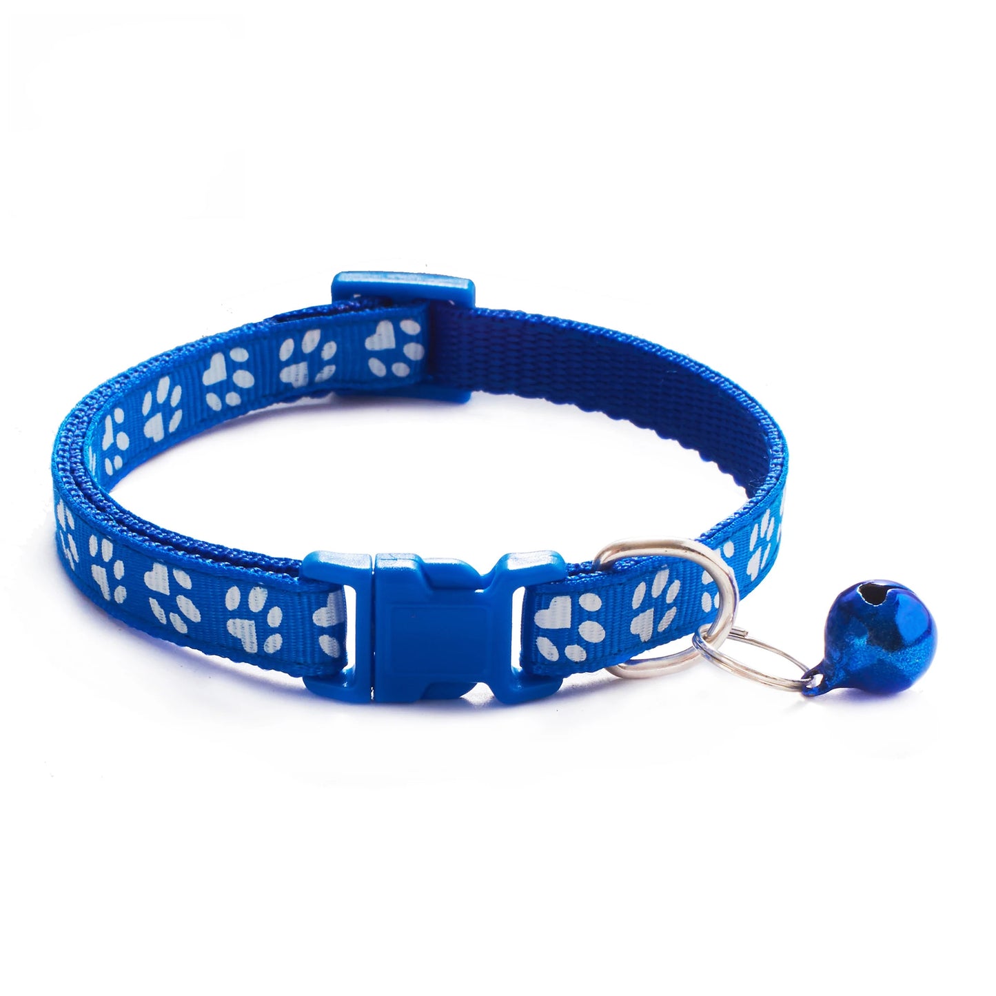 Collier réglable imprimé patte pour chat et chien