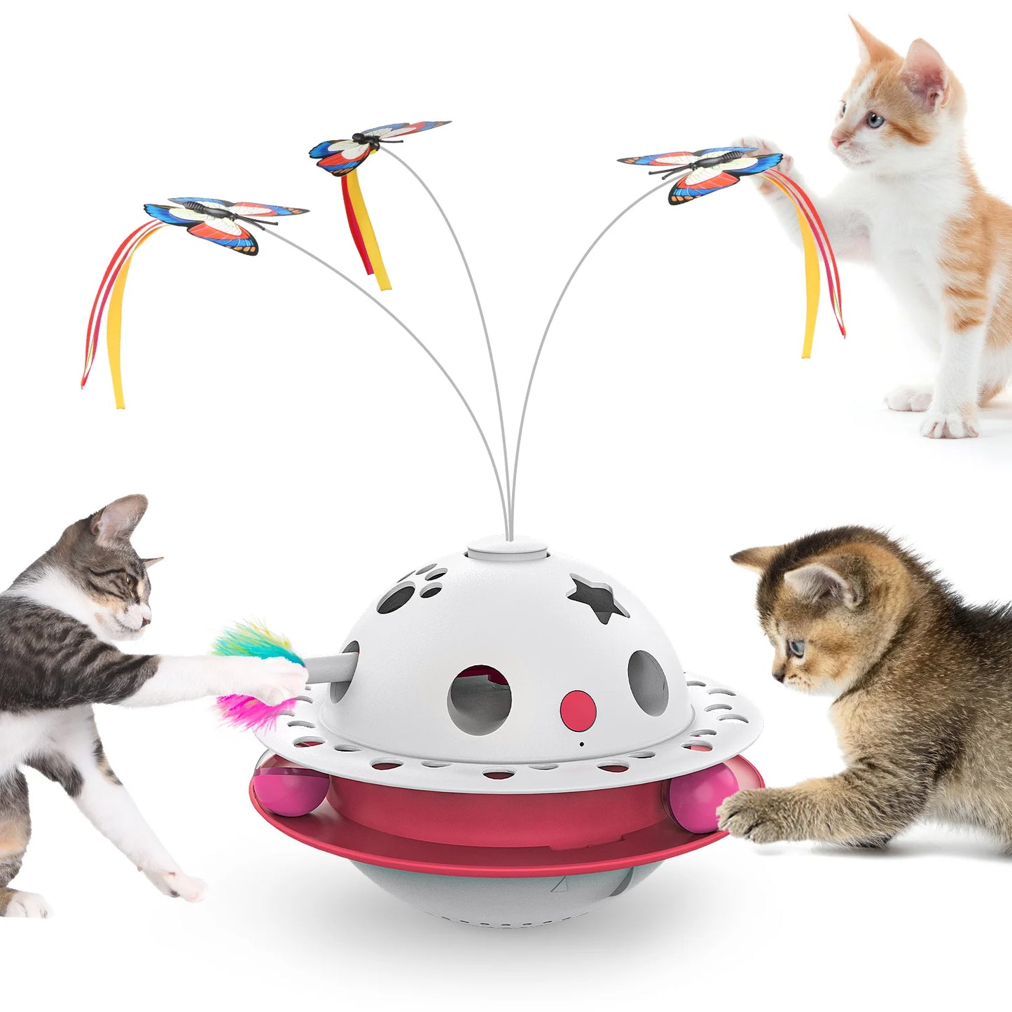 Jouet 4 en 1 interactif pour chat