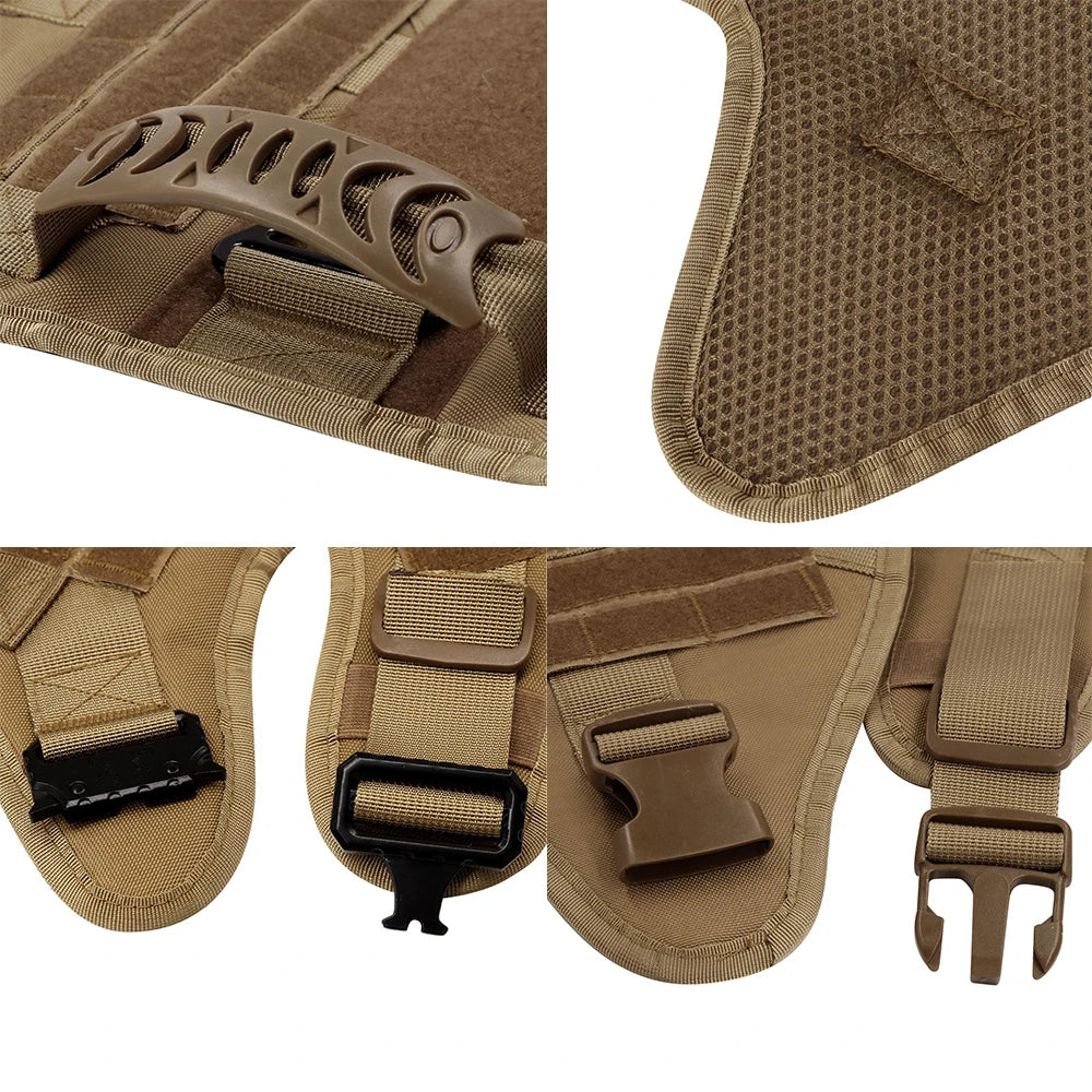 Harnais tactique militaire pour chien