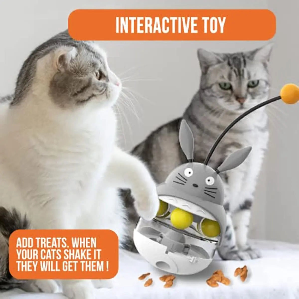 Jouet interactif pour chat, distributeur de friandises, jouet d'exercice