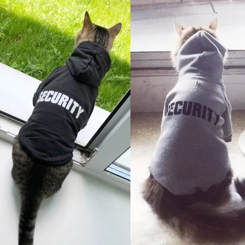 Pull Security style streatwear pour animaux de compagnie