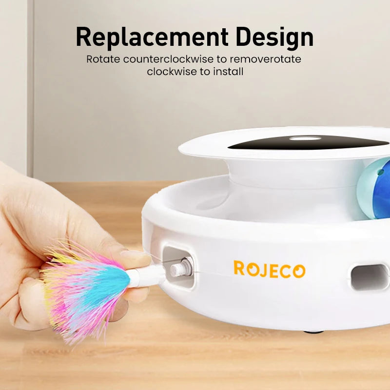 ROJECO 2 en 1 Jouets intelligents pour chat