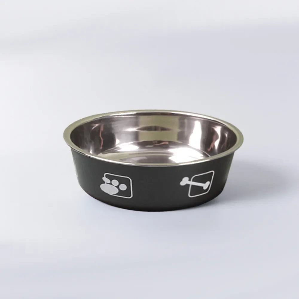 Gamelle pour chien et chat en acier inoxydable imprimée