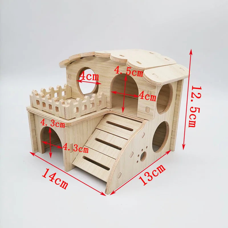 Maisons en bois à construire pour cage à rongeur