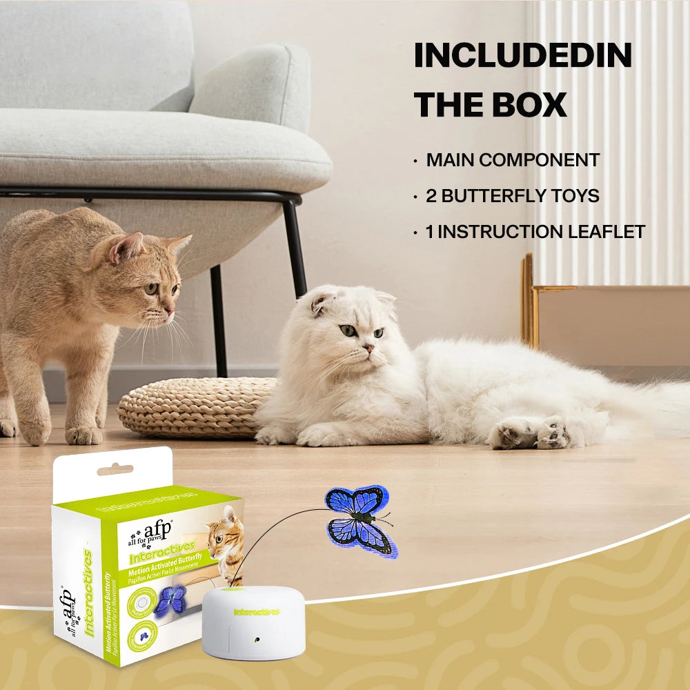 Jouet interactif chasse-papillon pour chat
