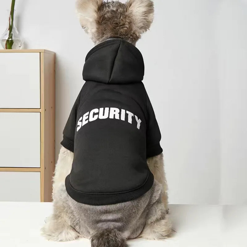 Pull Security style streatwear pour animaux de compagnie