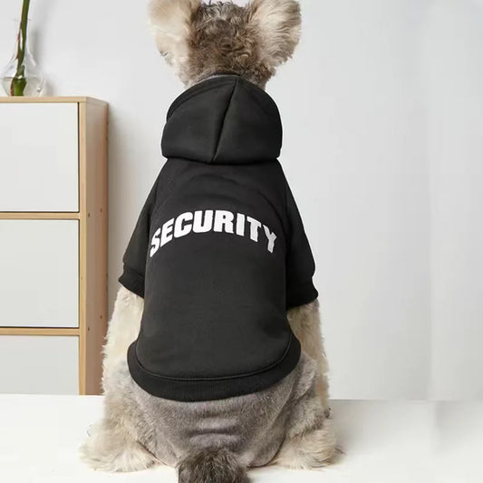Pull Security style streatwear pour animaux de compagnie