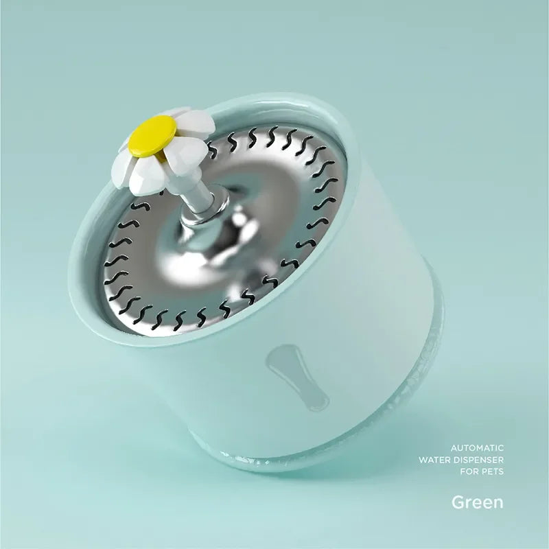 Fontaine à eau pour animaux de compagnie de 2,4 L avec filtres à charbon actif