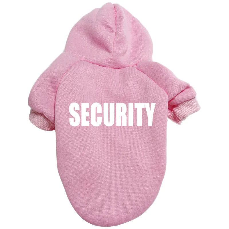 Pull Security style streatwear pour animaux de compagnie