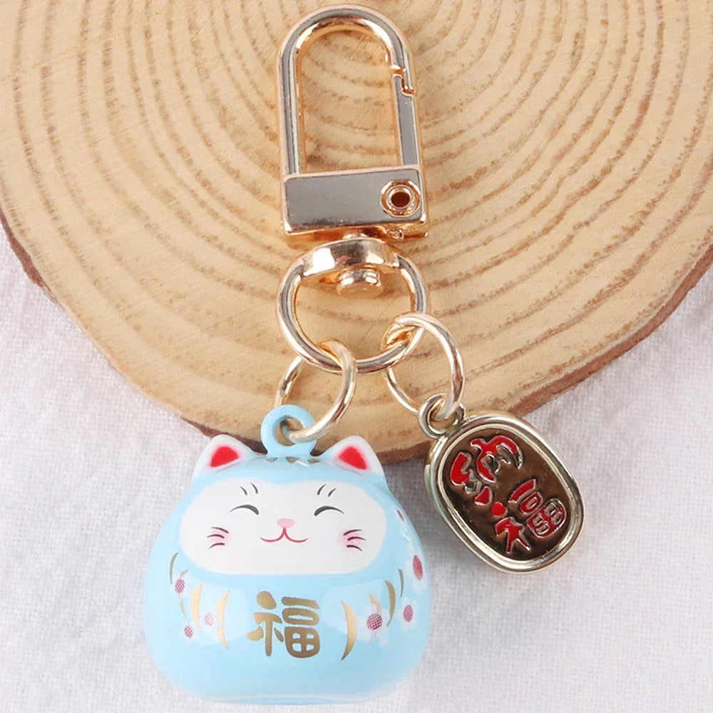 Porte-clés japonais en forme de chat porte-bonheur