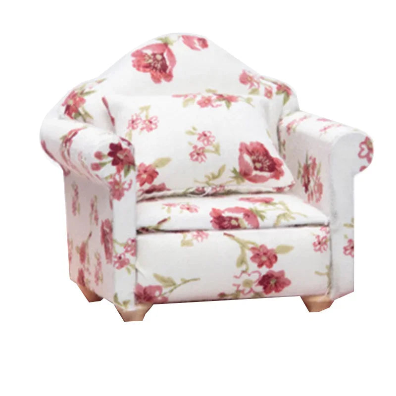 Mini fauteuil en imprimé, accessoire pour petit rongeur