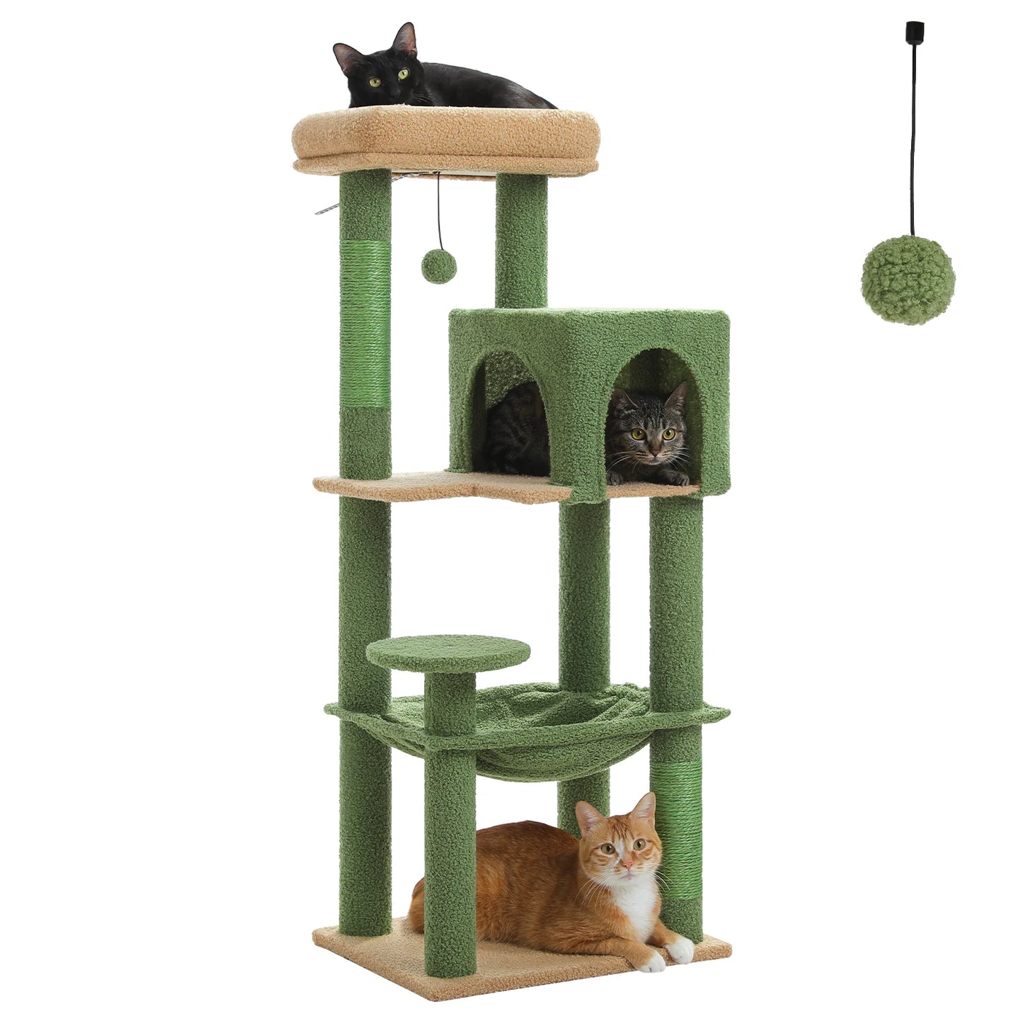 Arbre à chat à plusieurs niveaux avec griffoir Tour à chat de luxeo, jouets pour chat, accessoires pour chat