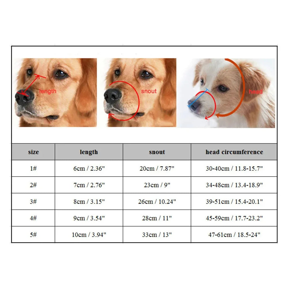 Muselière en Silicone pour chien