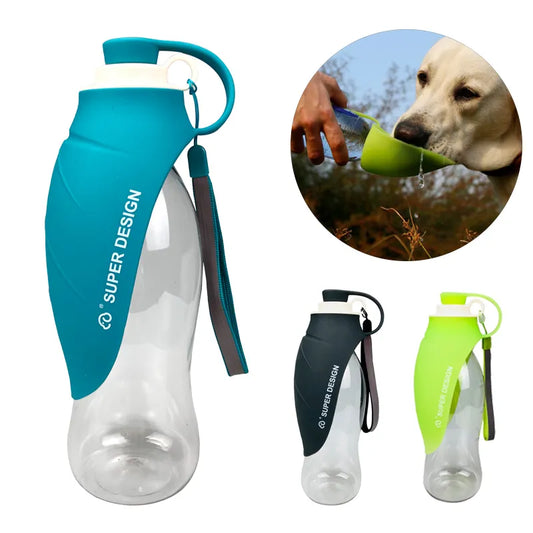 Bouteille d'eau portable pour chien de 580 ml