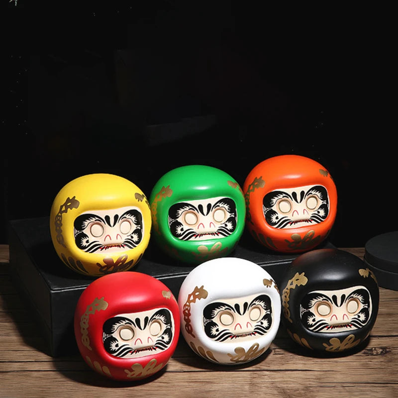 Poupée grande taille japonaise Daruma – artisanat japonais en céramique