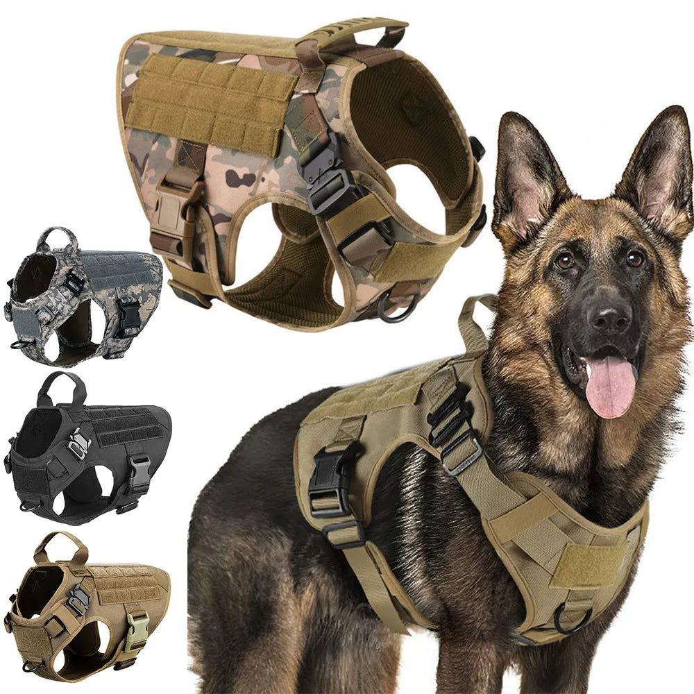 Harnais militaire tactique pour chien