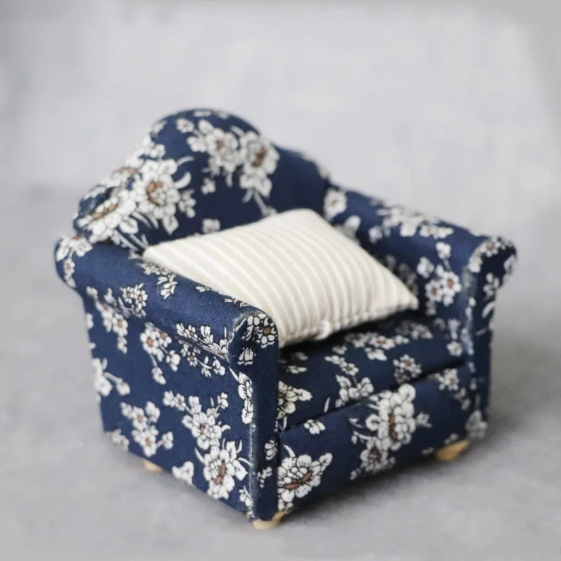 Mini fauteuil en imprimé, accessoire pour petit rongeur