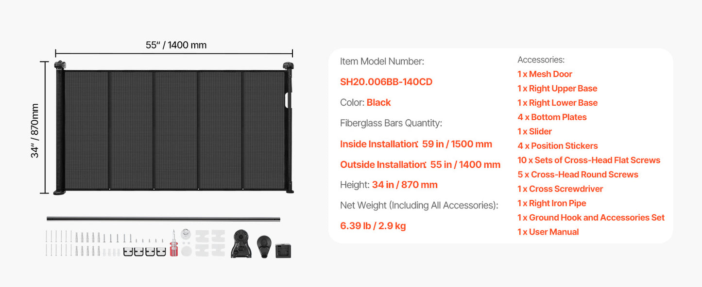 Barrière rétractable pour animaux de compagnie