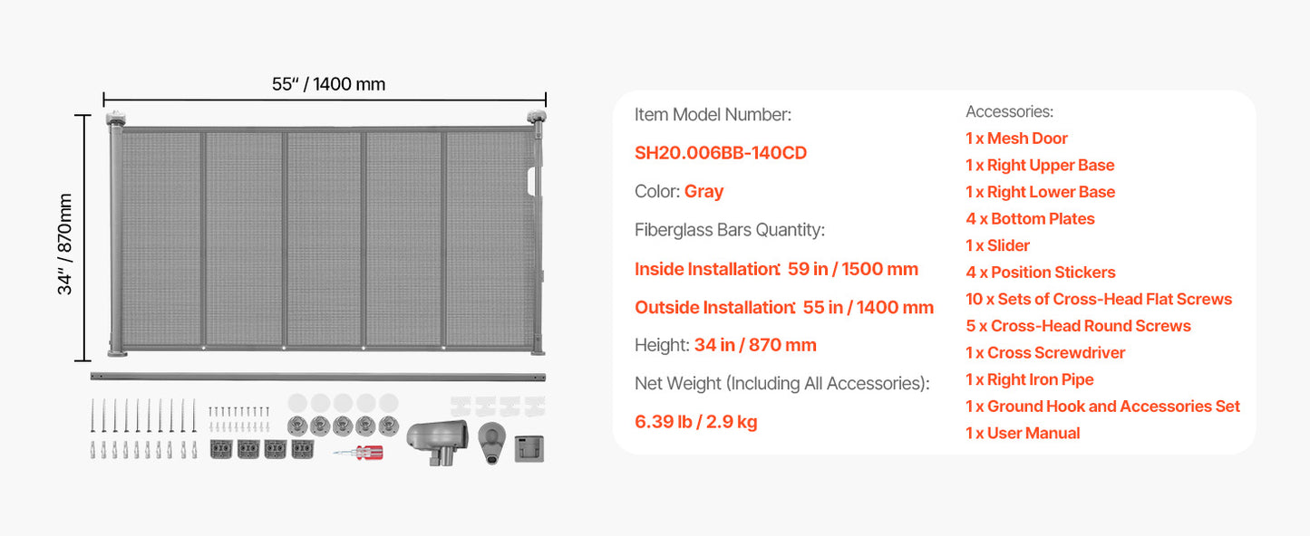 Barrière rétractable pour animaux de compagnie